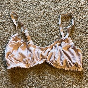 Free People Mauve Ruched Bralette